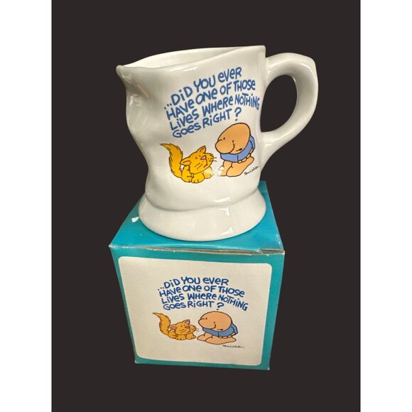 Ziggy Ceramic ever have one of those lives  cat Mug Tom Wilson 1988  Box - Picture 1 of 4